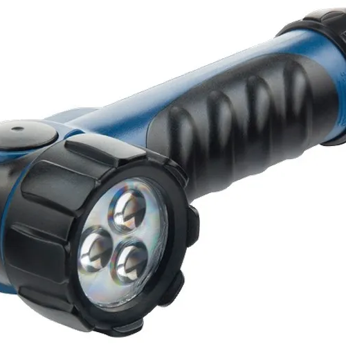 Фонарик светодиодный, противоударный, влагозащищенный, 3 ярких Led, 2 х LR20 Stern