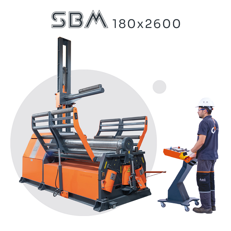4-х валковый вальцовочный станок MAC BENDING SBM 180х2500