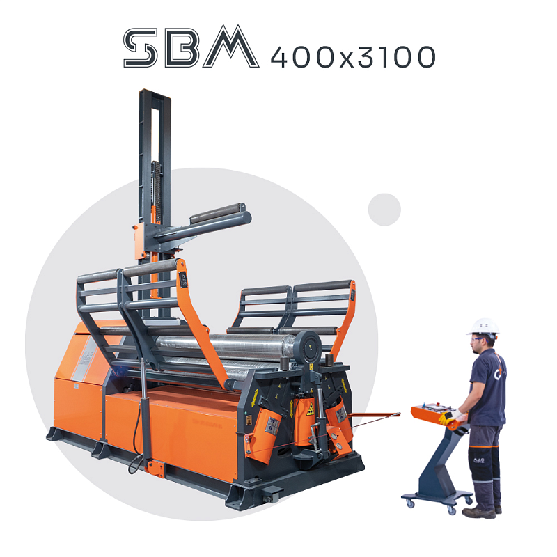 4-х валковый вальцовочный станок MAC BENDING SBM 400х3100