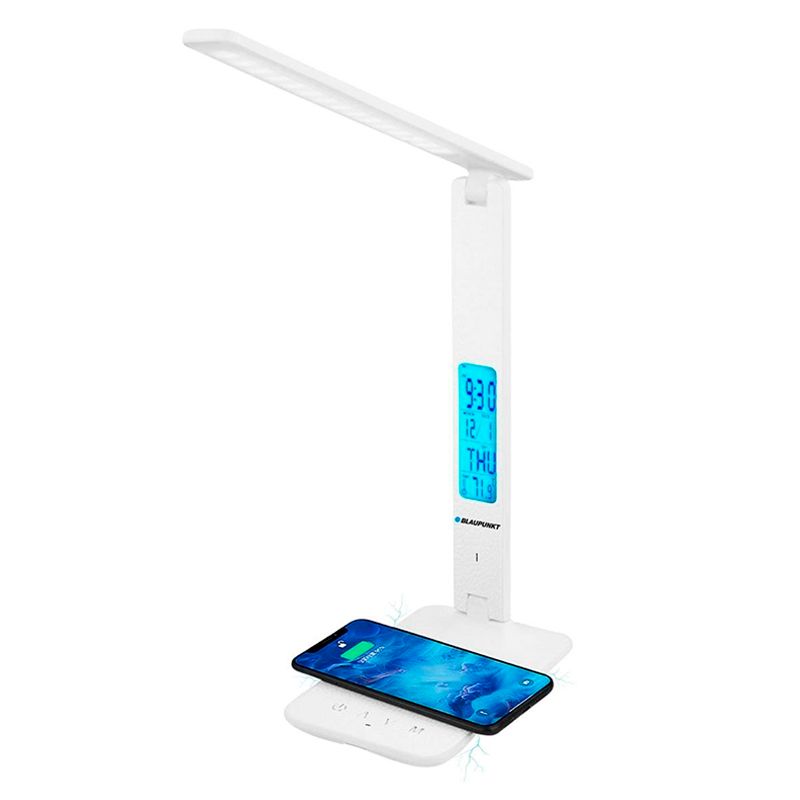 Светодиодная настольная лампа Blaupunkt PRO 6W CCT 3000K-6000K LCD экран, белая