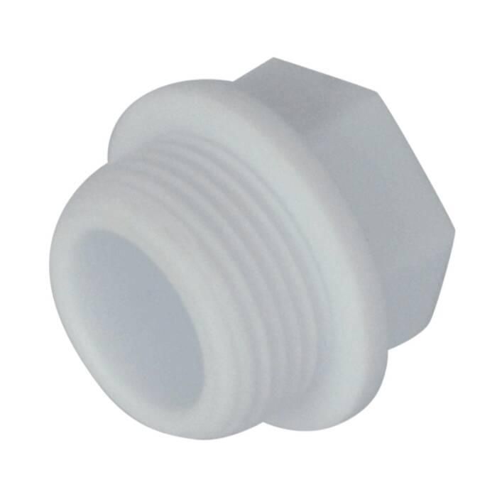 Заглушка (пробка) PP-R белая Дн20х1/2" НР VALFEX 10163020