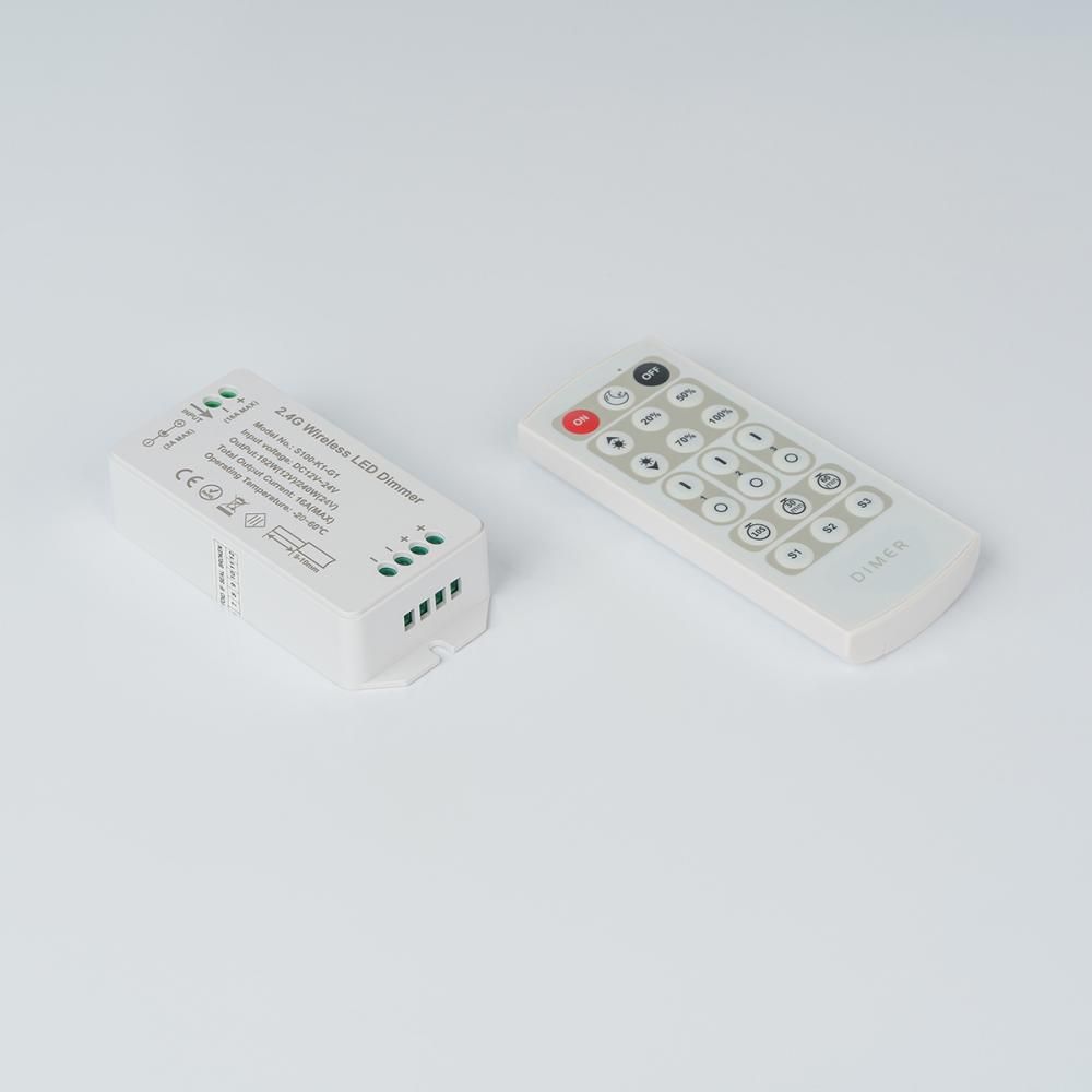 Диммер SWG, 2.4G с пультом, 21 кноп., DC12/24V, 021386